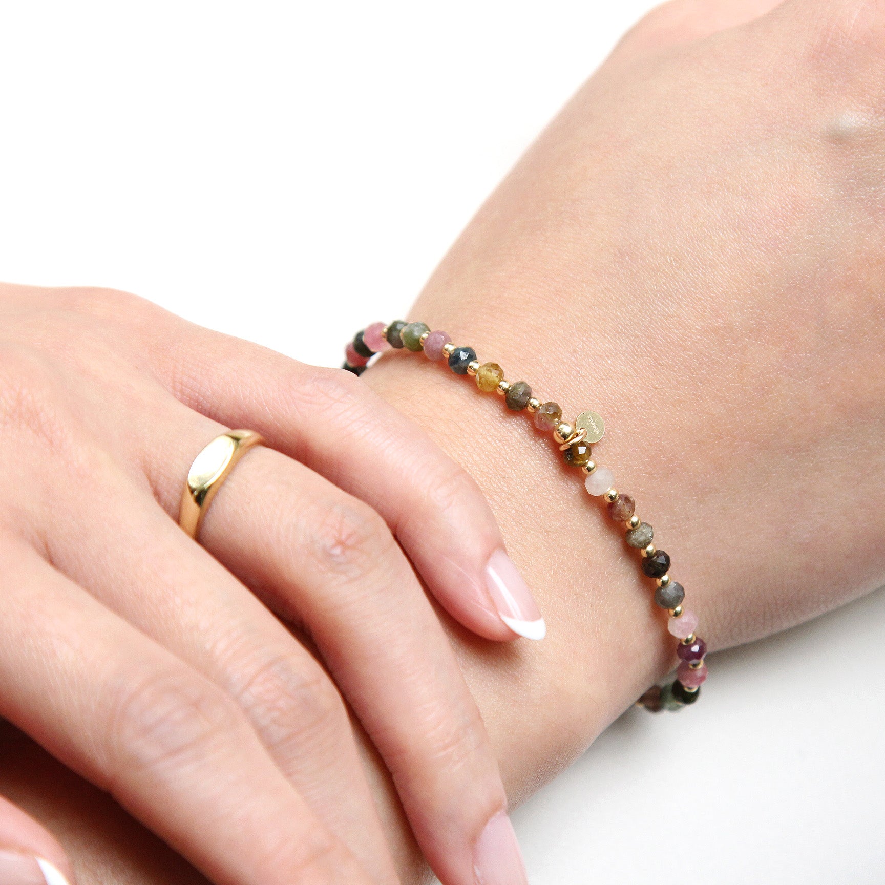 Shop Gosia Orlowska's Bonnie 4mm Tourmaline Bracelet