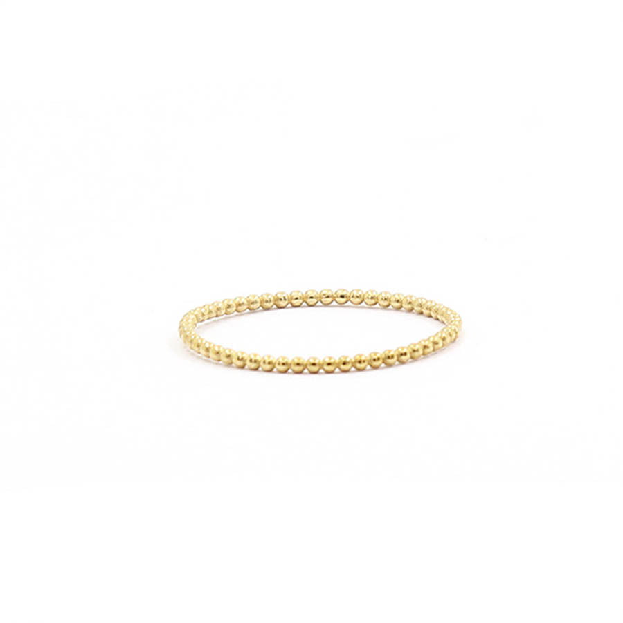 9K GOLD STACKABLE DOT RING