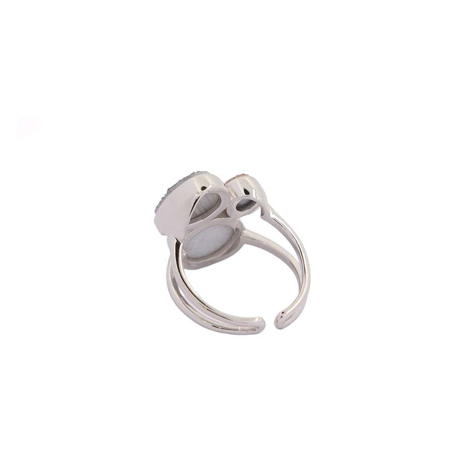 "Erika" 925 Sterling Silver druzy Ring