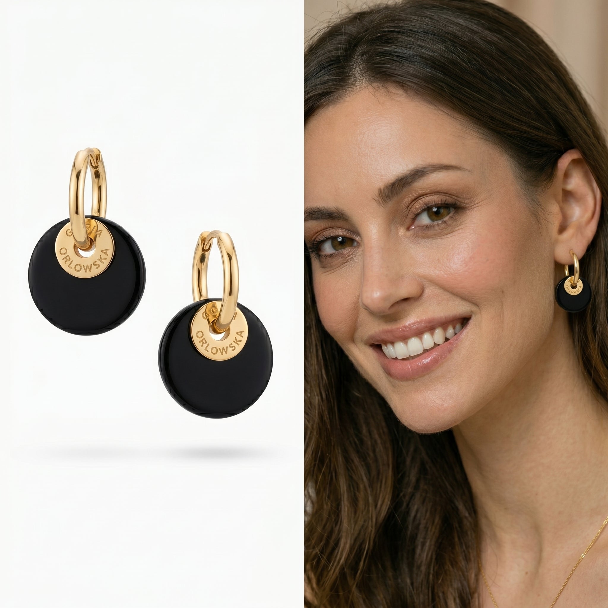 "CIAMBELLA“ 1.5cm Agate Mini Earrings