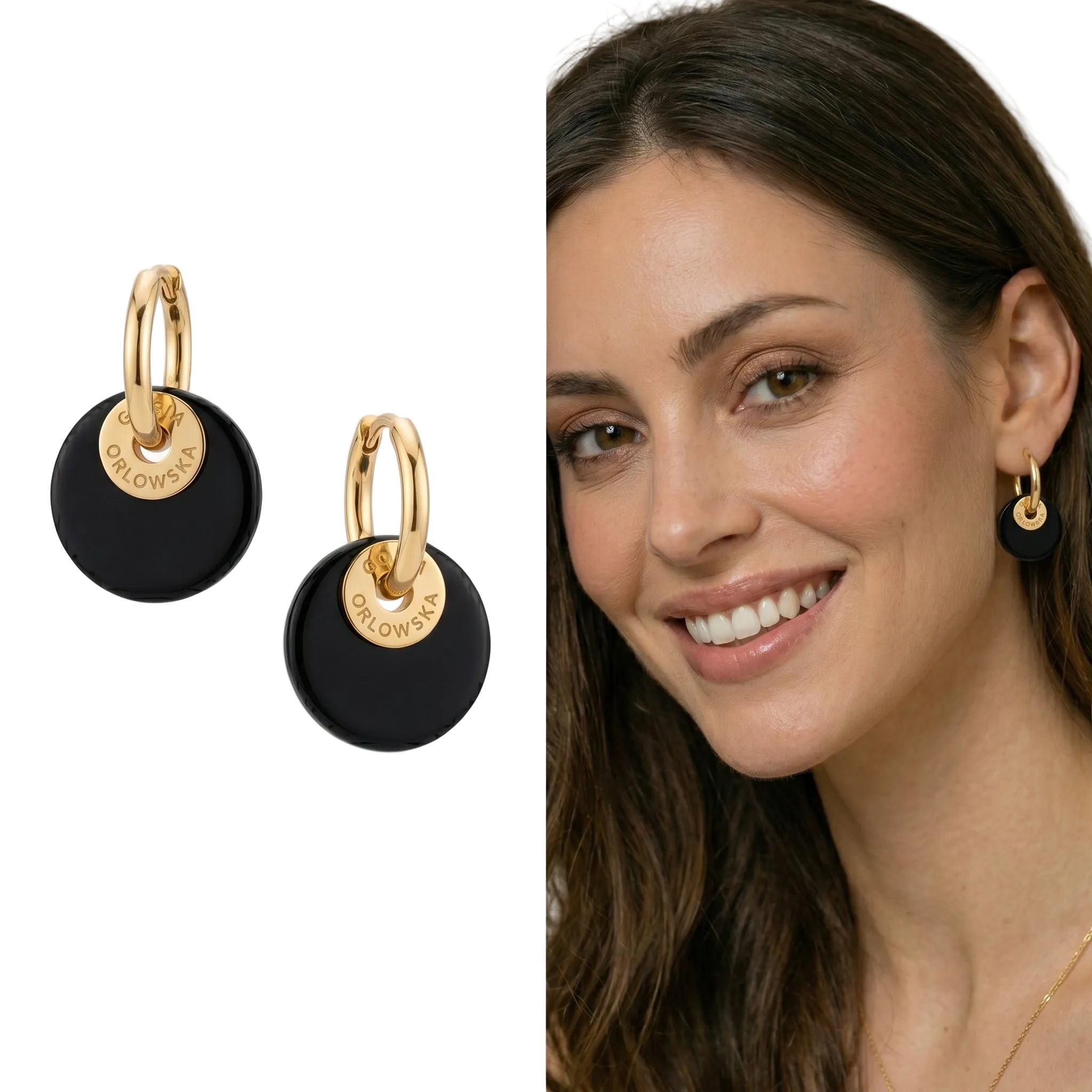 "CIAMBELLA“ 1.5cm Agate Mini Earrings