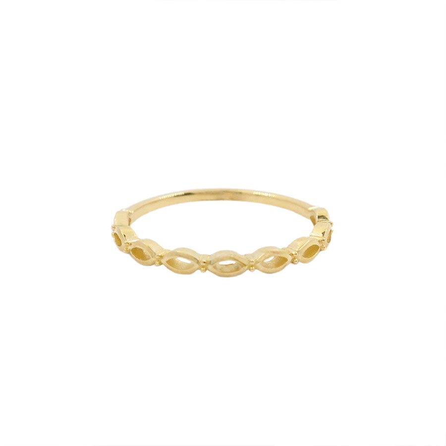 9K GOLD EYELET RING