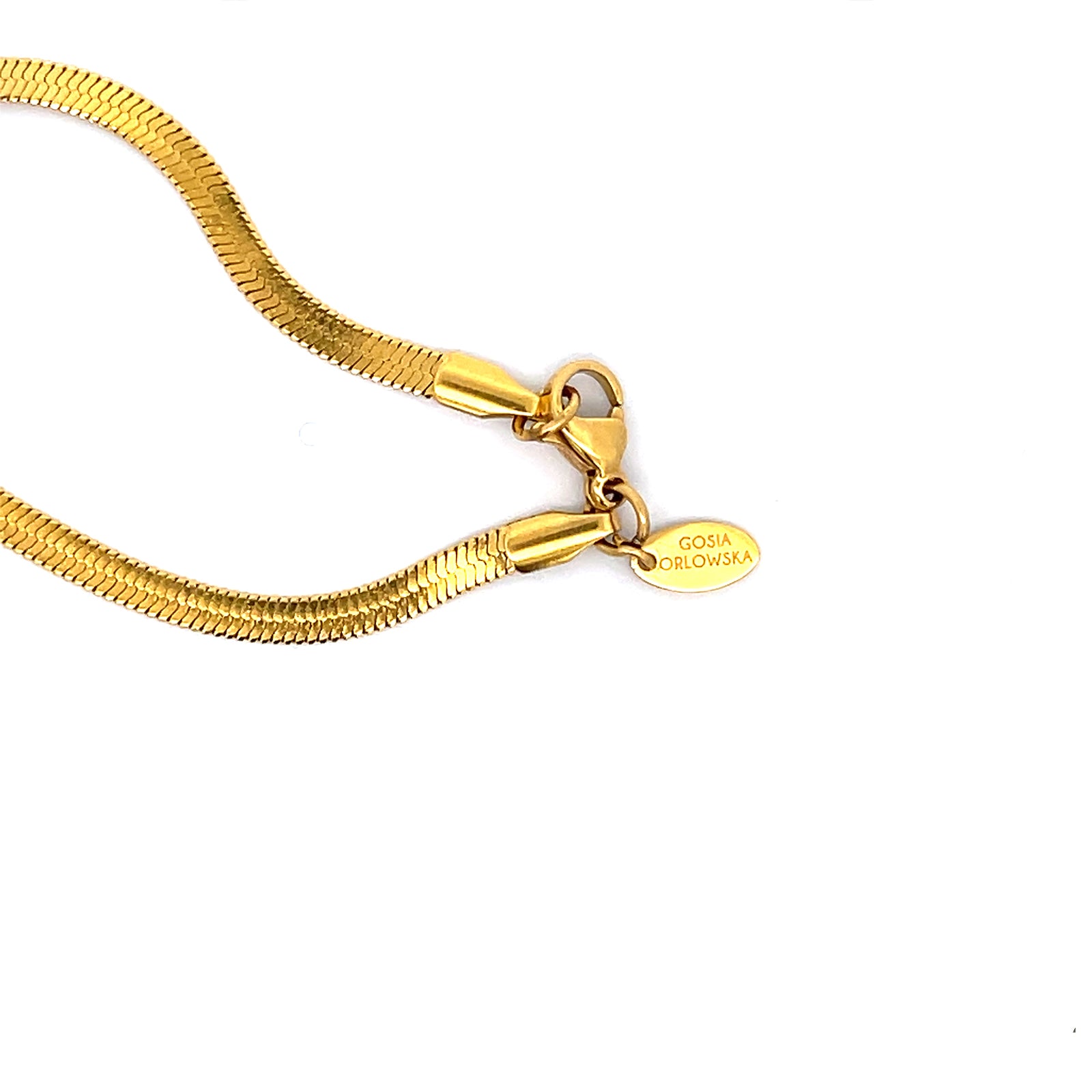 Discover Amelia Gold Flat Necklace - Gosia Orlowska
