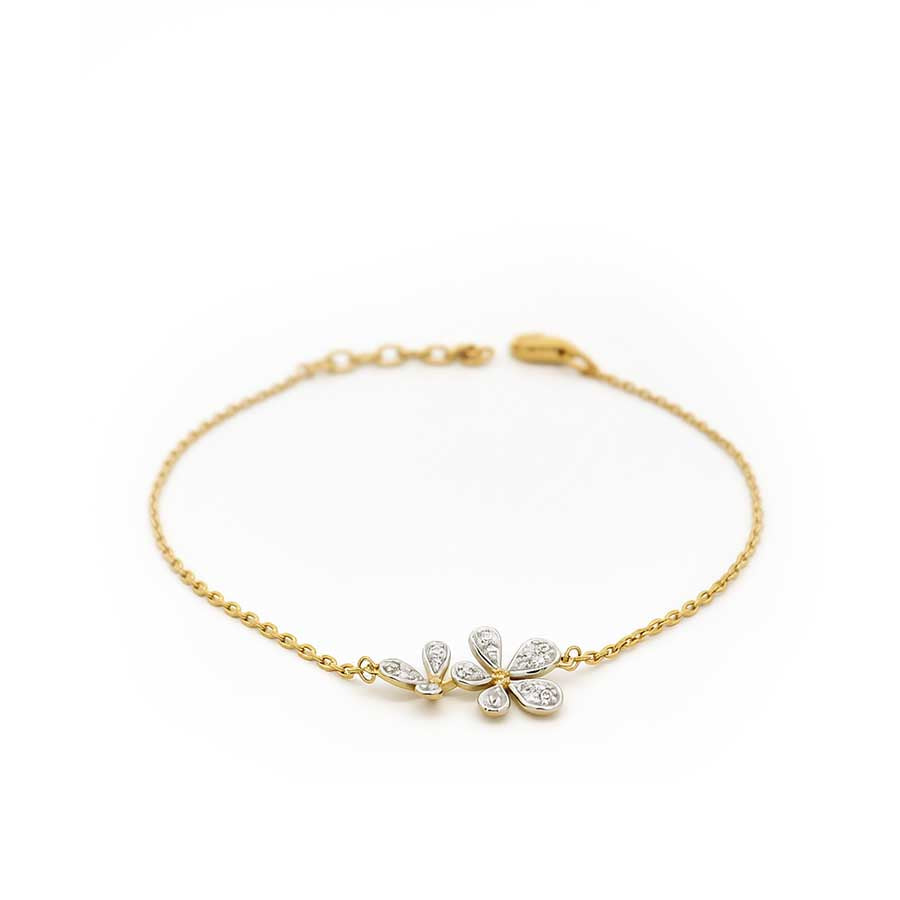 “Fleur” Fortune Petal Gold Vermeil Bracelet