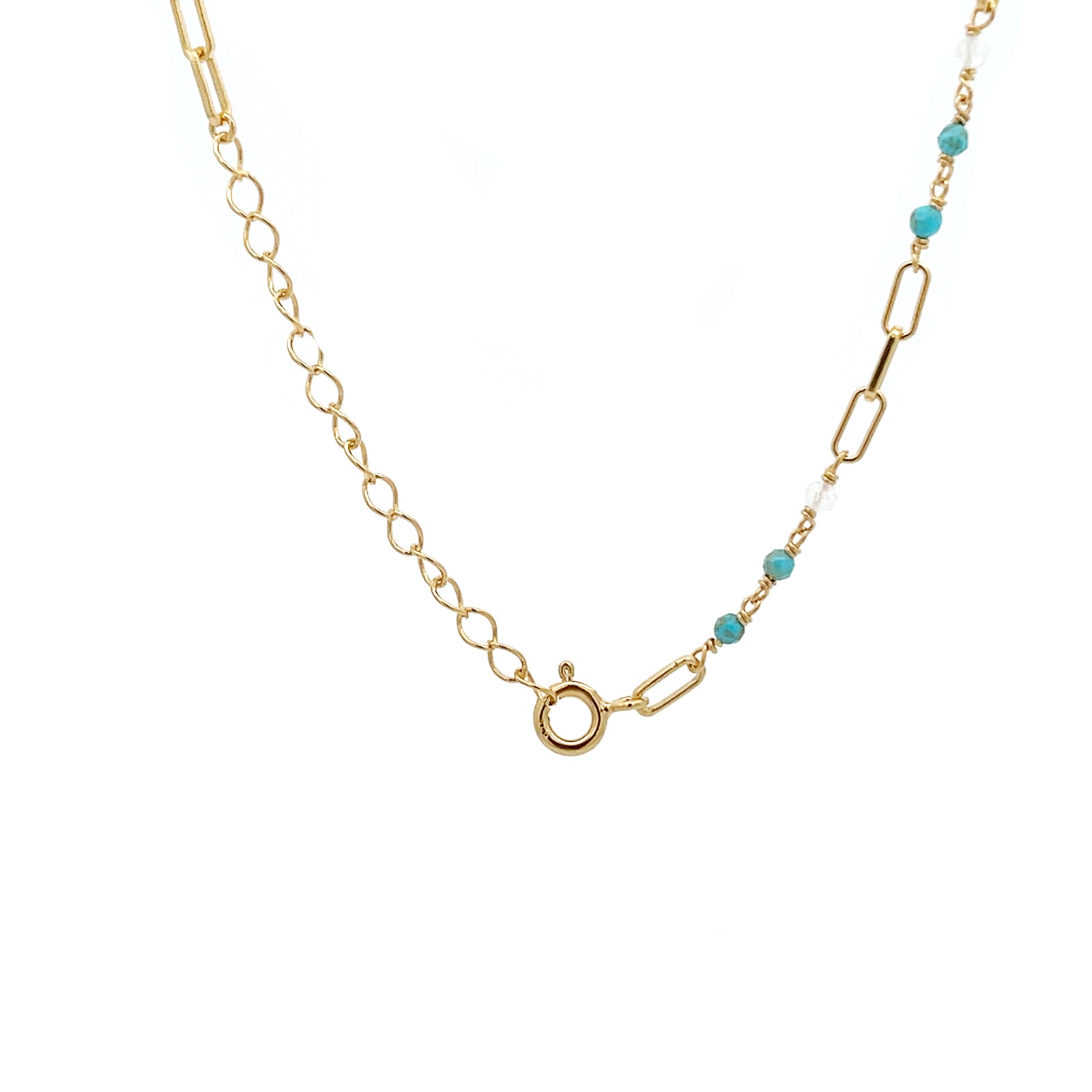 Classic CLIP CHAIN & BEADS NECKLACE || Gosia Orlowska Collection