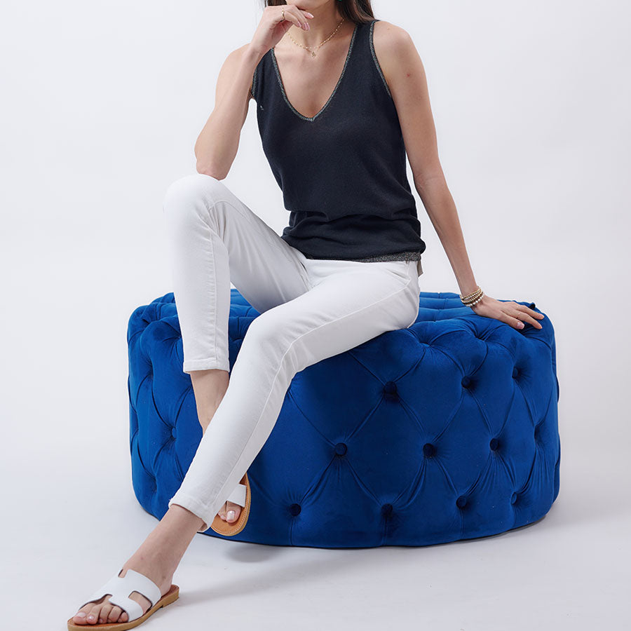 “Gina” Knit Tie-Up Tank Top