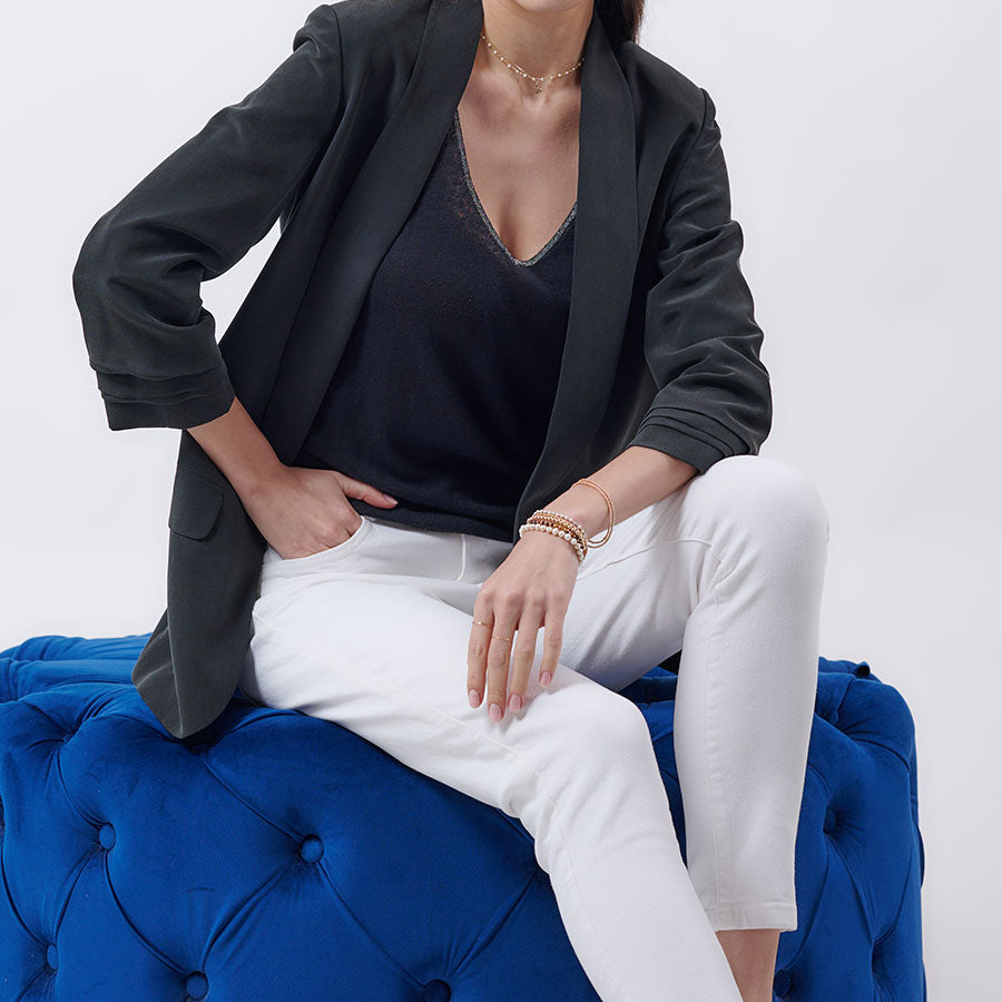 “Gina” Knit Tie-Up Tank Top