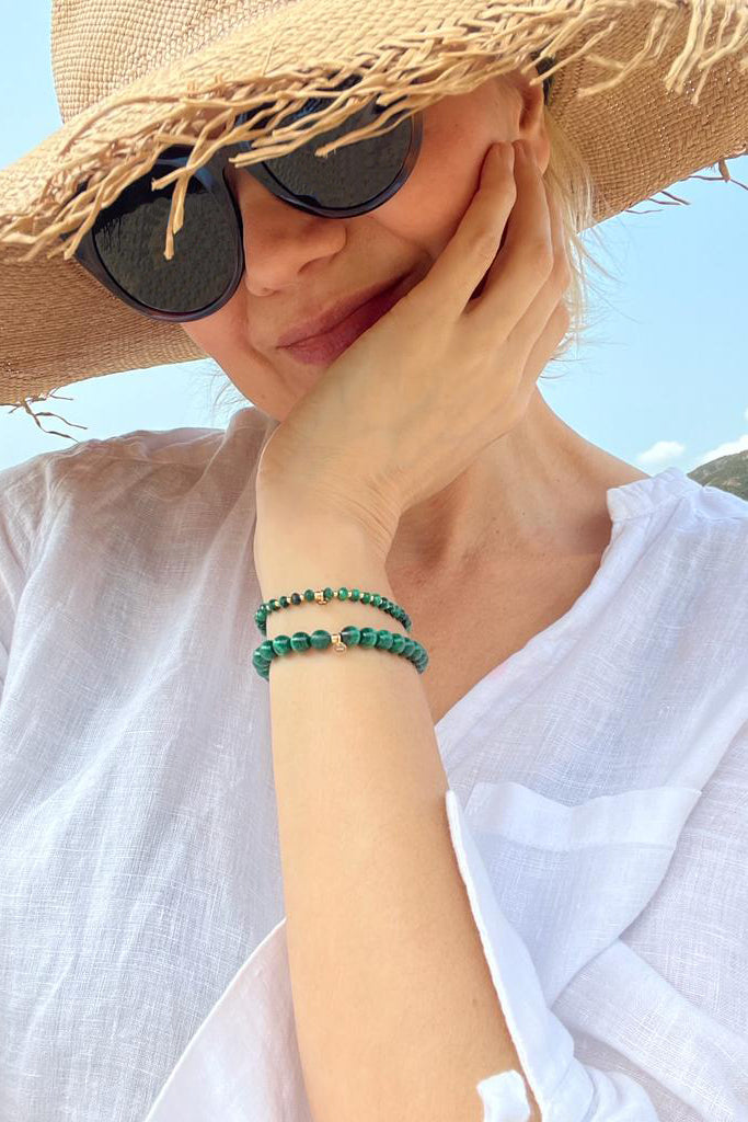 "Zaya" Malachite Stone Bracelet