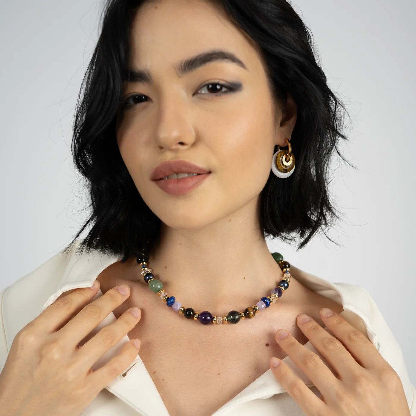 "Gem Candy " Mix Stones Necklace