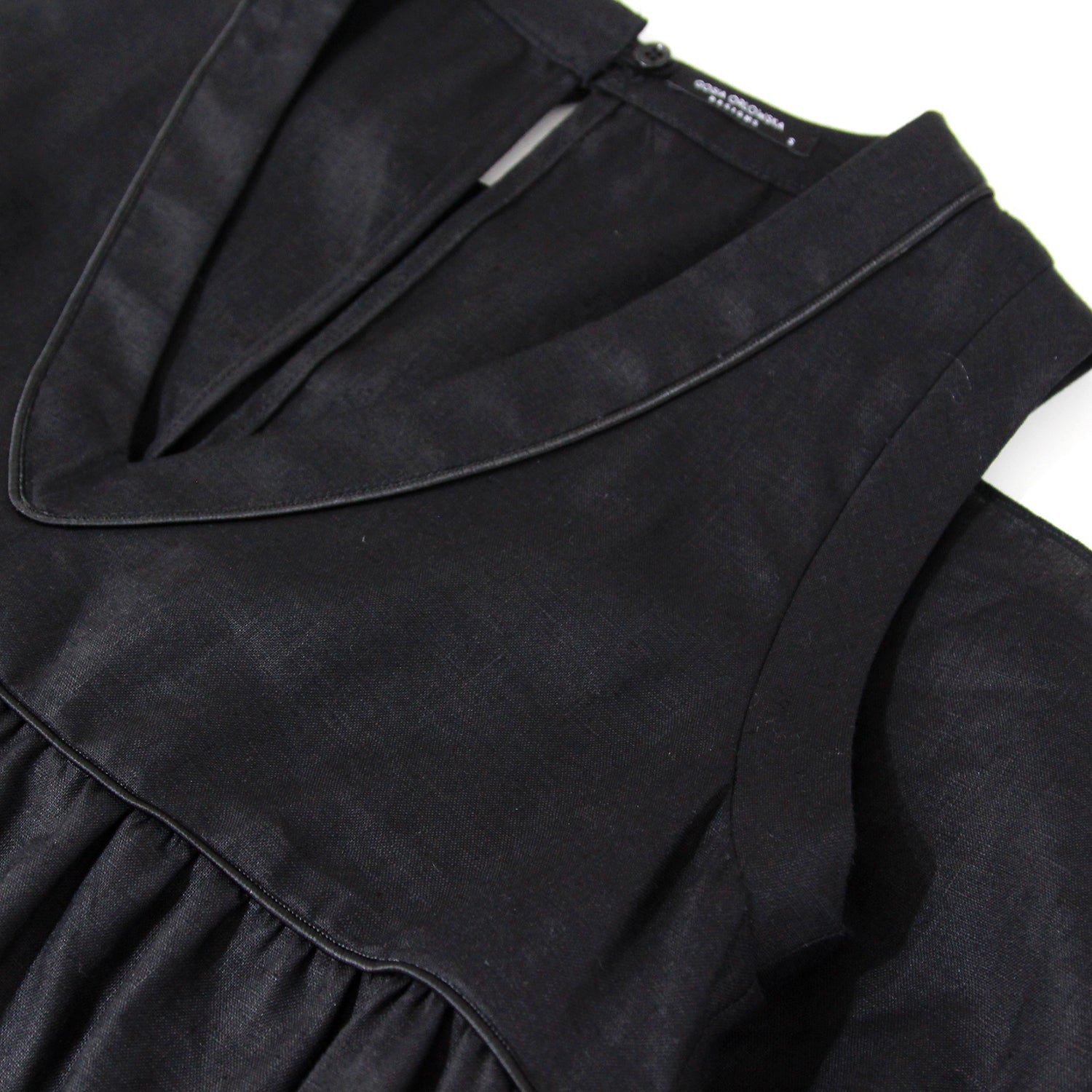 Get Valencia Black Linen Dress by Gosia Orlowska