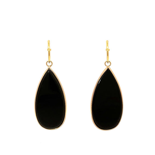 HEAVENLY BEAUTY LONG OVAL DROP EARRINGS