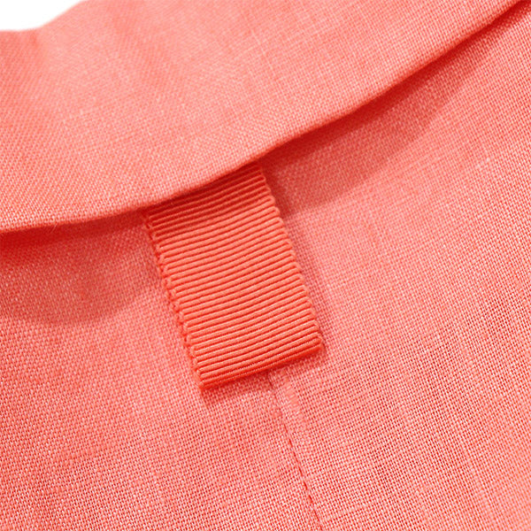 "LYLA" LINEN BLAZER - CORAL