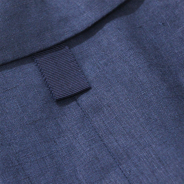 "LYLA" LINEN BLAZER - NAVY BLUE