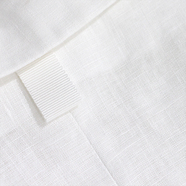 "LYLA" LINEN BLAZER - WHITE