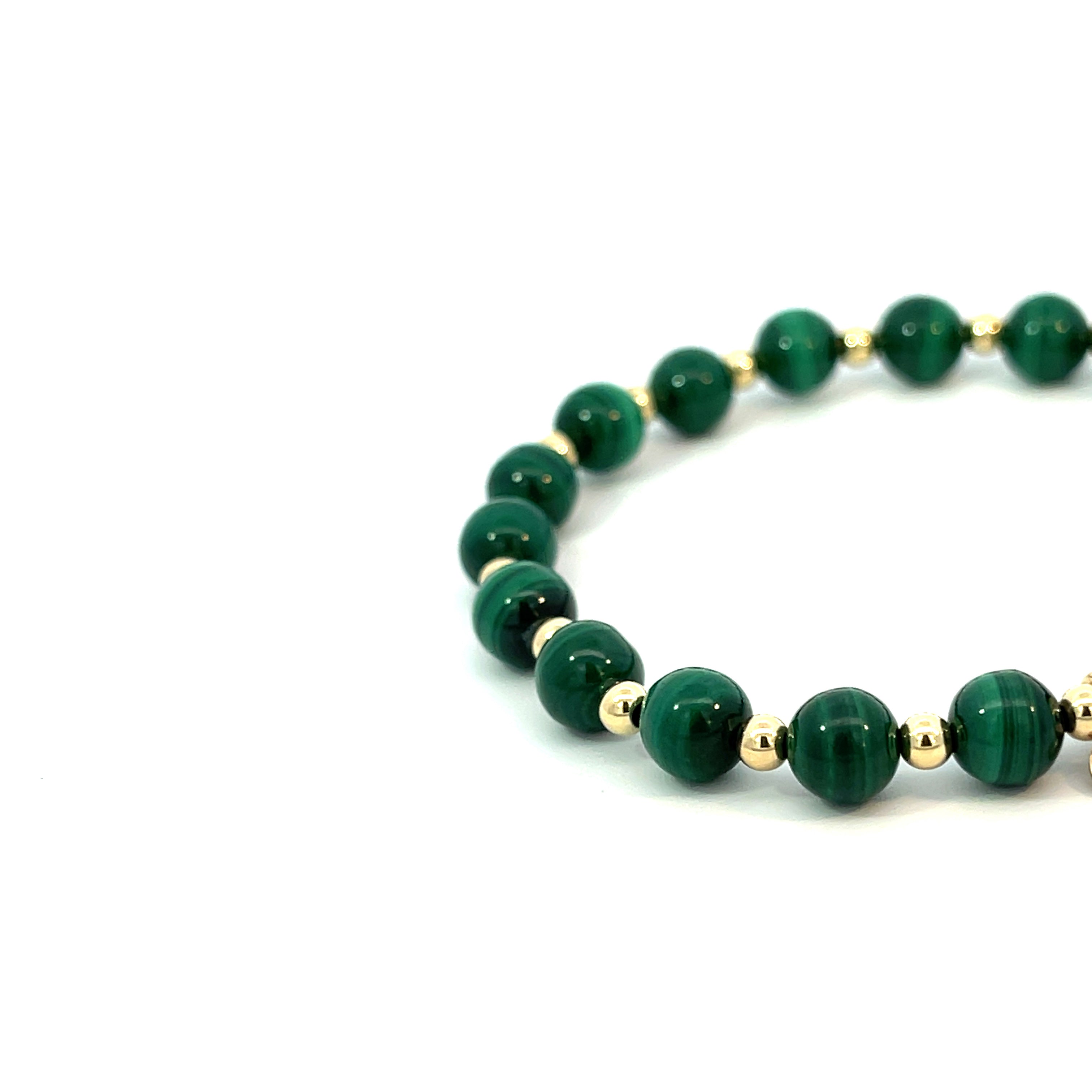 YARA 6MM Malachite Bracelet Exclusive to Gosia Orlowska