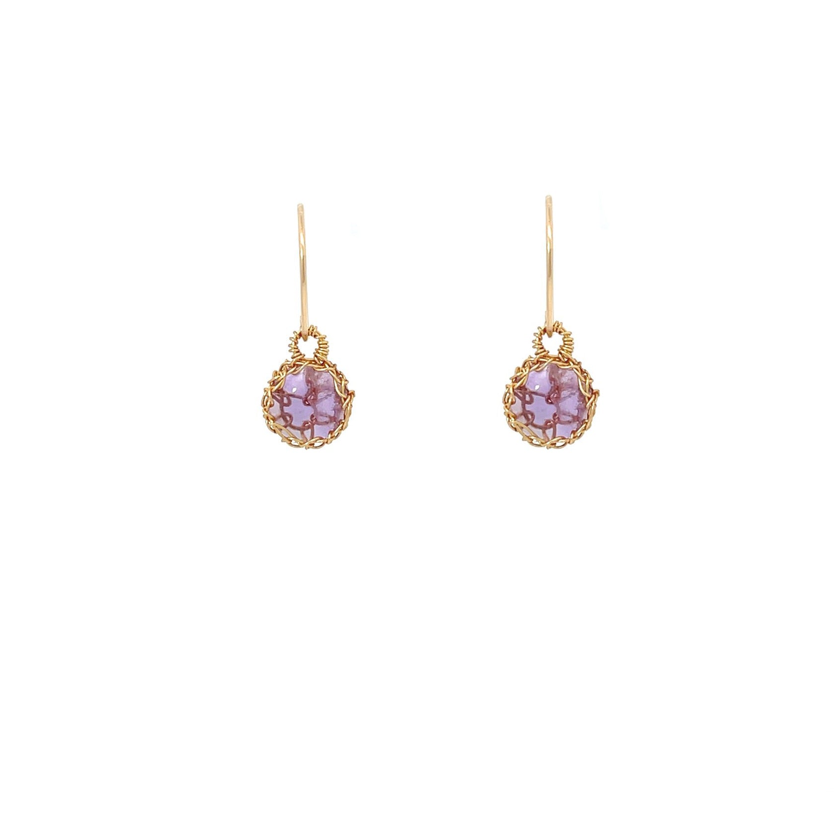 Elegant NATI Small Amethyst Earrings Online