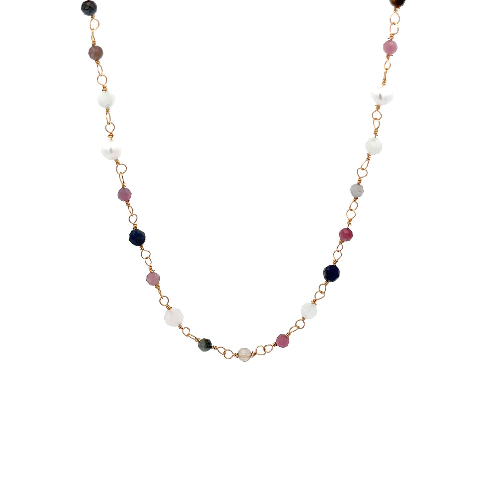 Shop Chiyo Freshwater Pearl & Stone Necklace