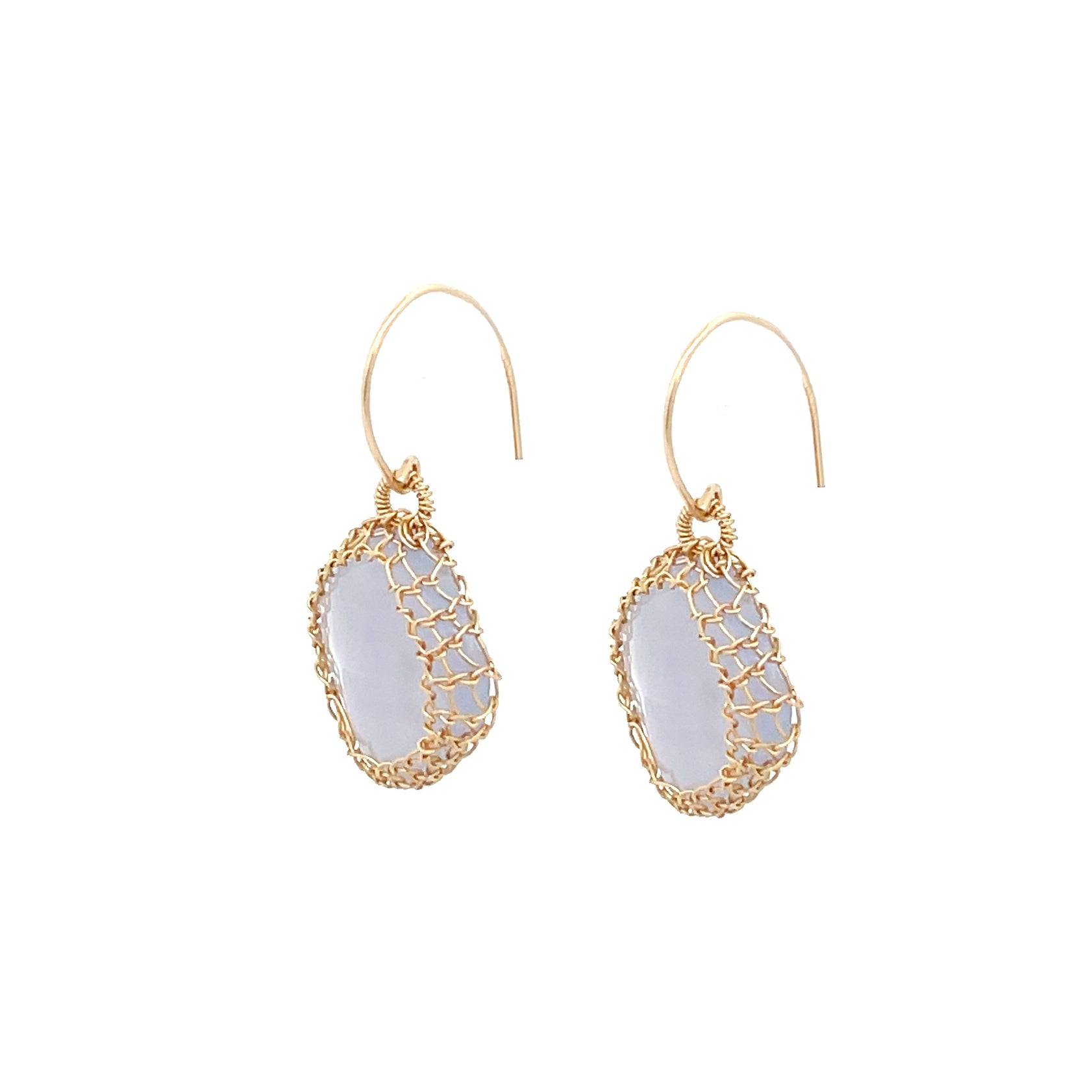 Elegant Diamond-Shaped Drop Earrings by Gosia Orlowska