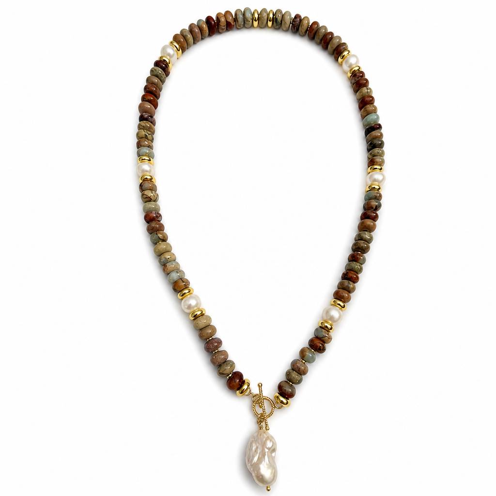 “Canyon” Picture Jasper Necklace