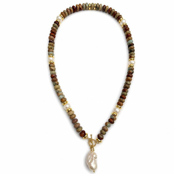 “Canyon” Picture Jasper Necklace