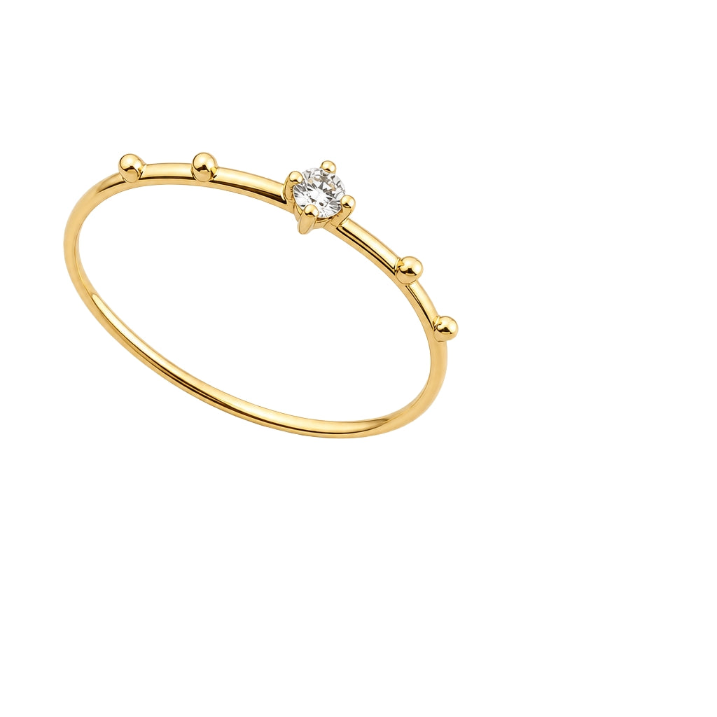 9K GOLD SHAY SPIKE DIAMOND RING