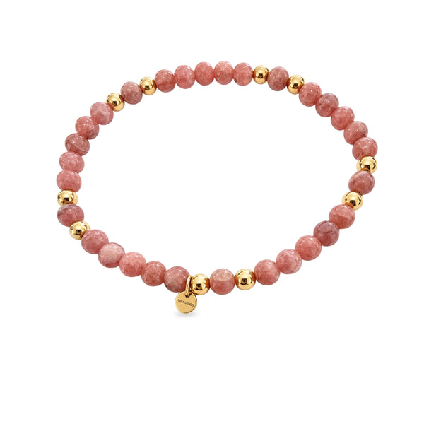 “RHONA” 4MM Rhodochrosite Bracelet