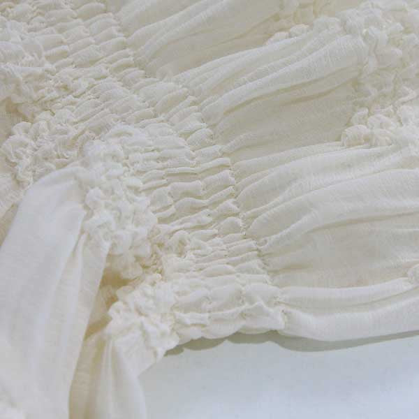 "Onyx Cream " Sheer Blouse