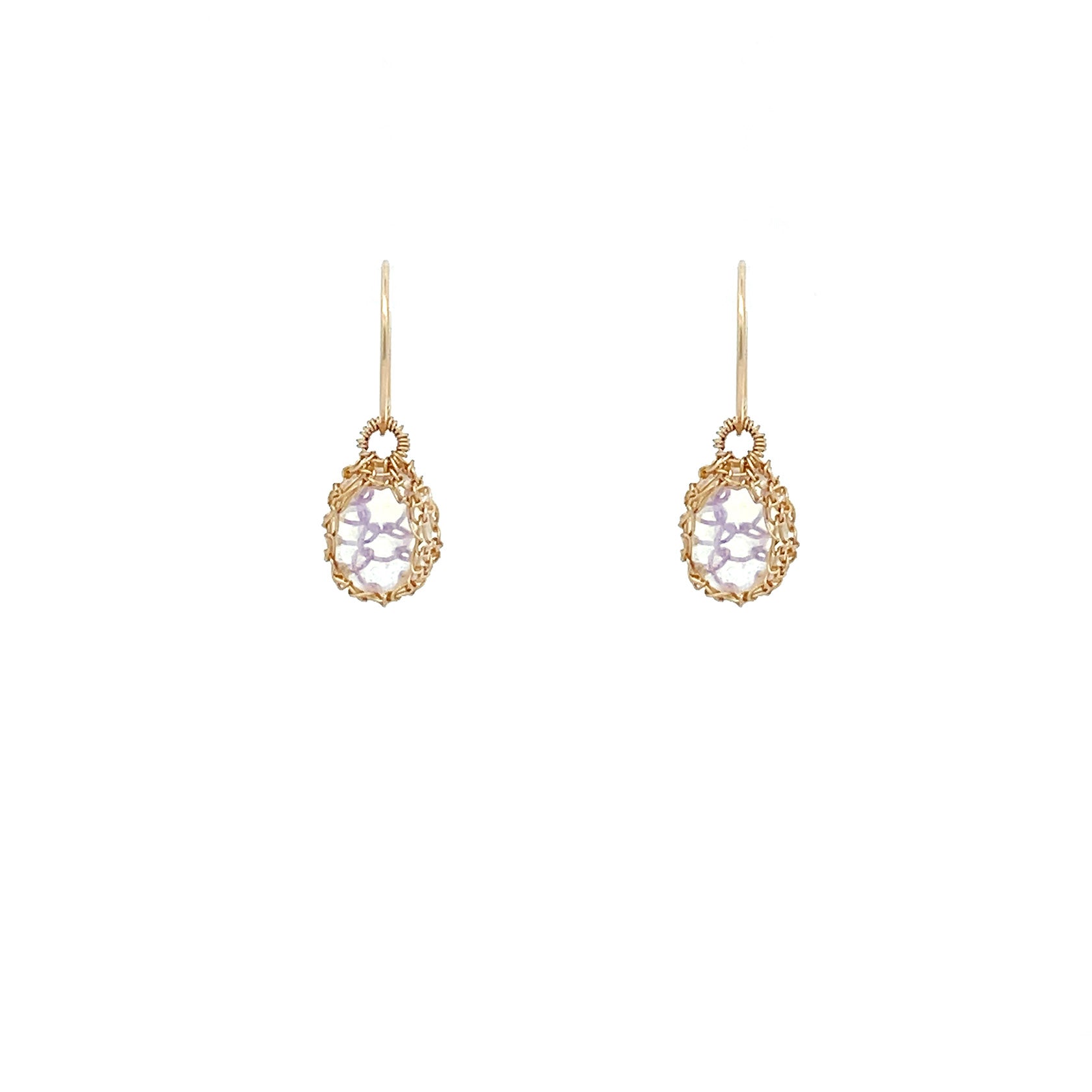 "Nati" Opal Net Oval Earrings