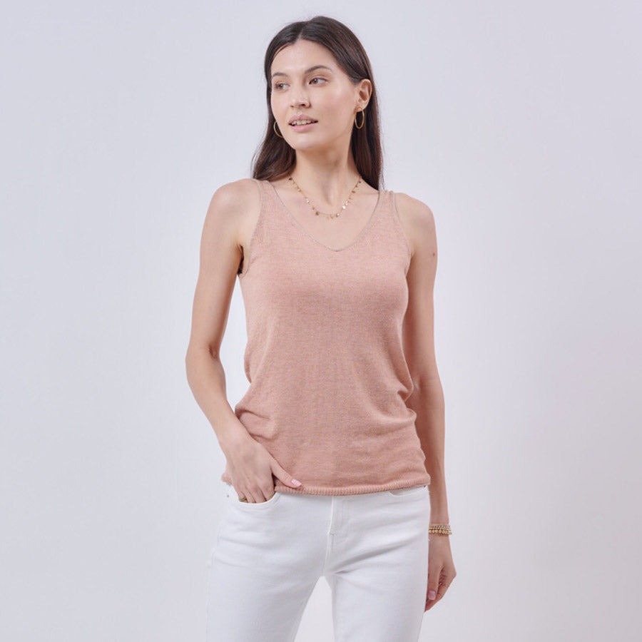 “PAULA“ Basic Knit Tank Top