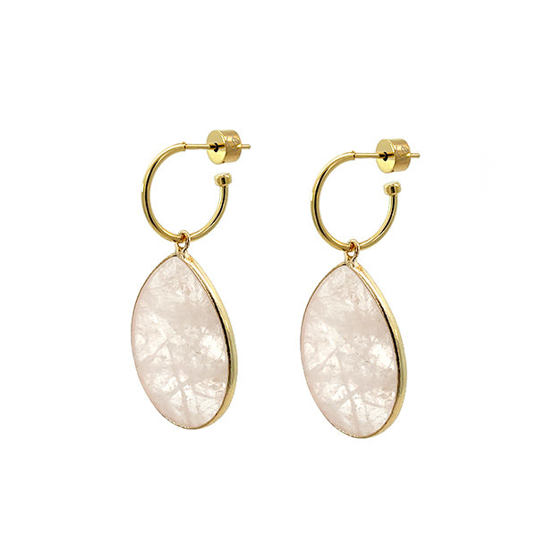 Heavenly Beauty Mini Oval Drop Earrings