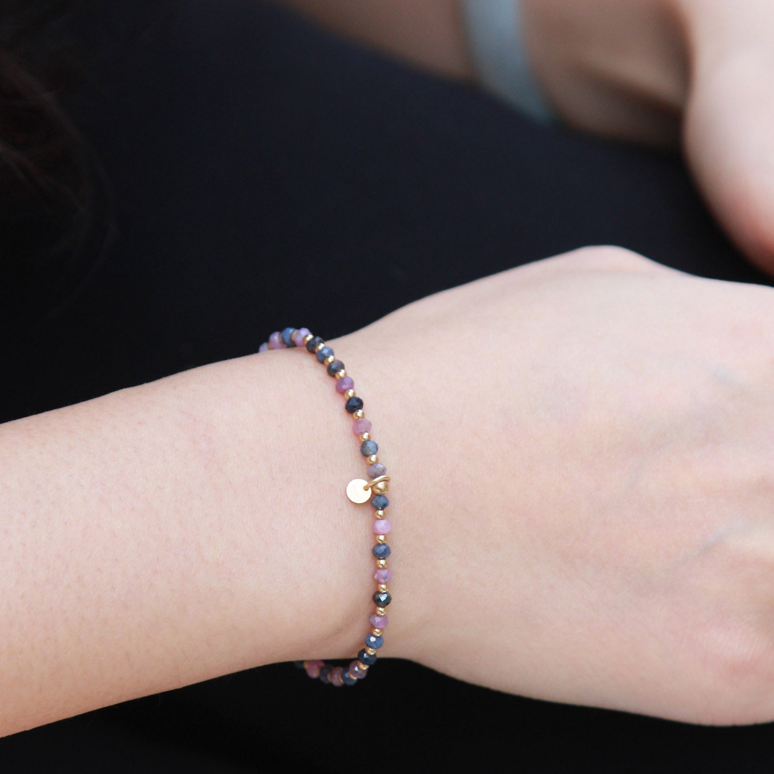 Elevate Your Style with "Peggy" Pink Sapphire Bracelet