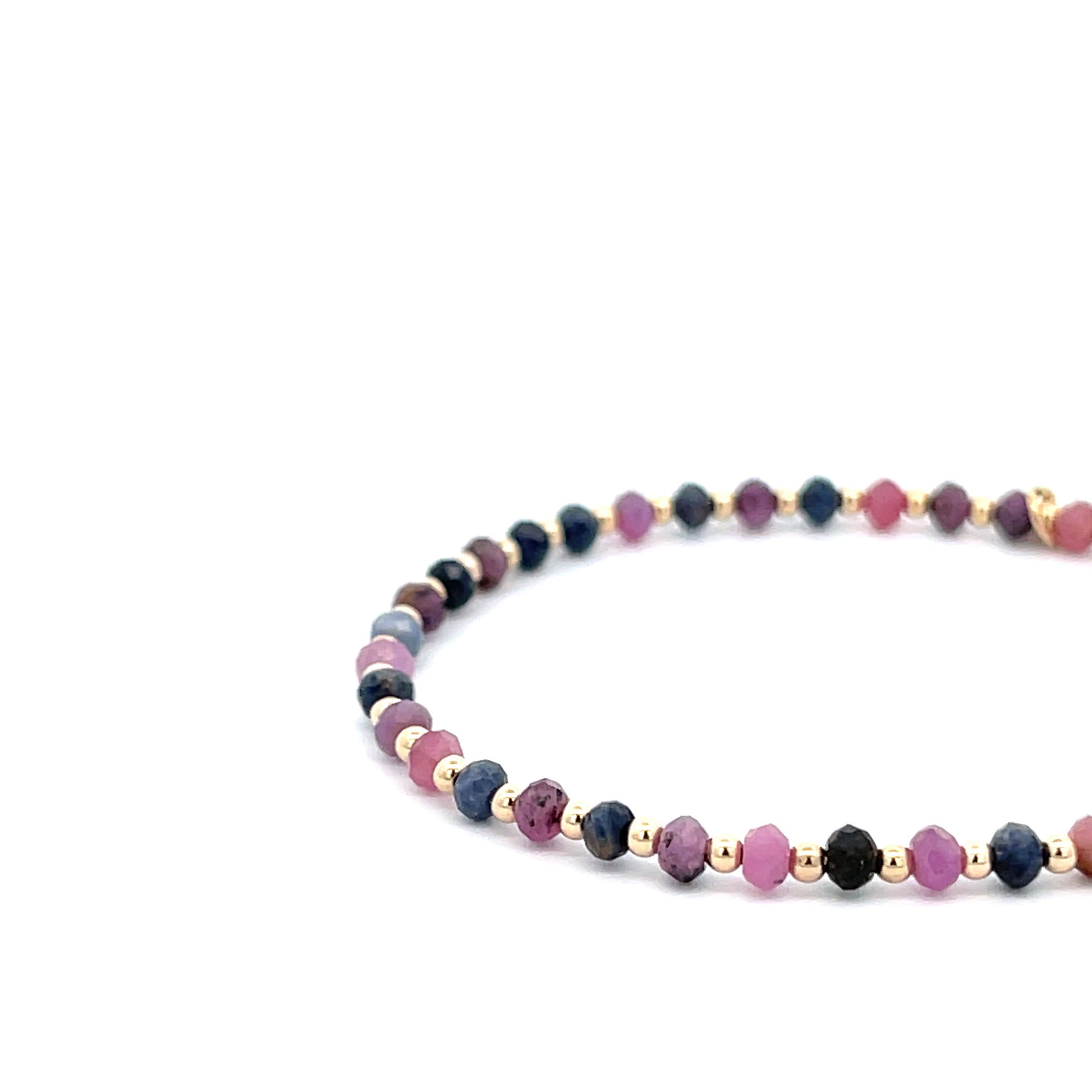 Discover the Elegance of "Peggy" Pink Sapphire Bracelet