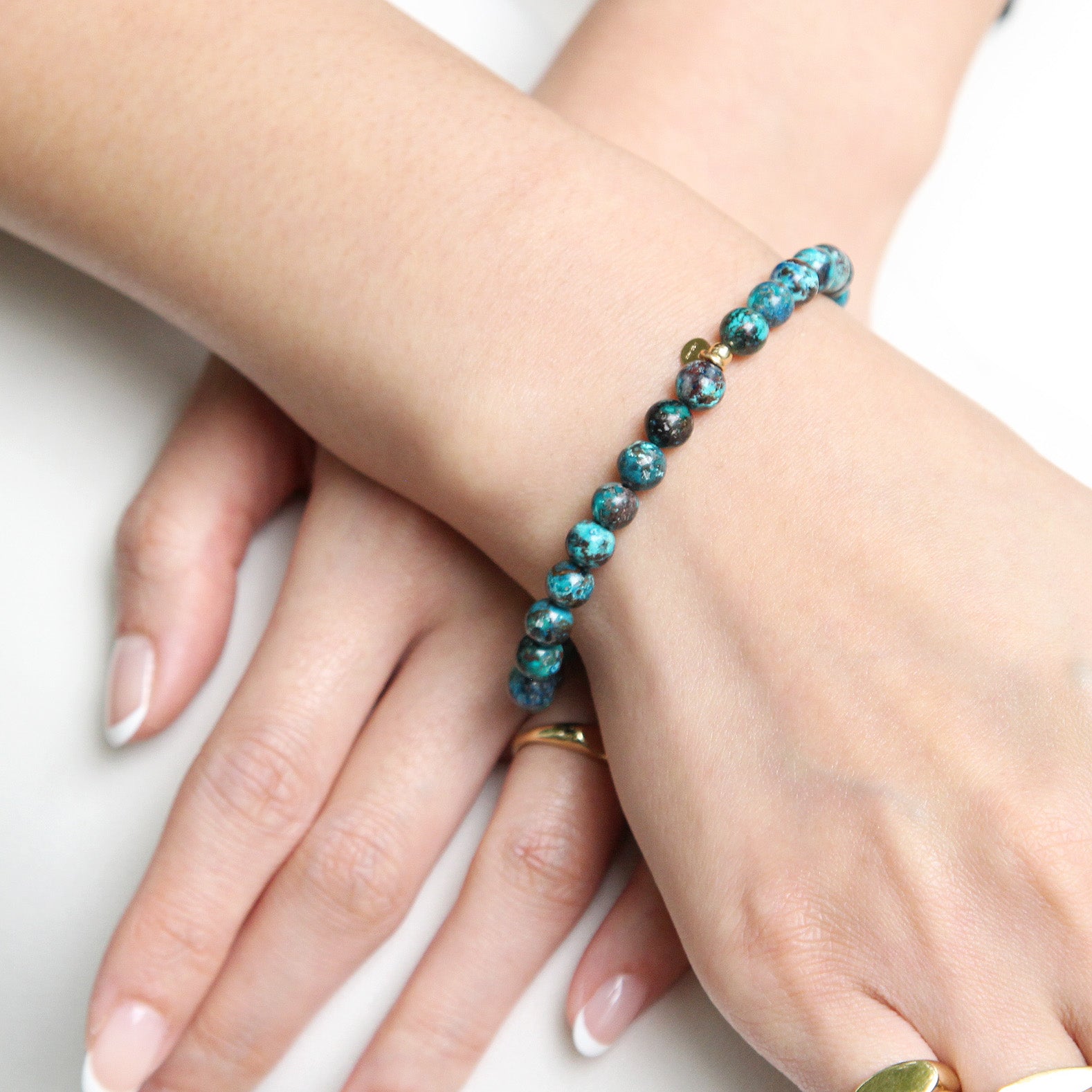 Shop ELLA Chrysocolla Stretch Bracelet Online