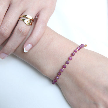 Stunning 3MM DANE Ruby Bracelet by Gosia Orlowska