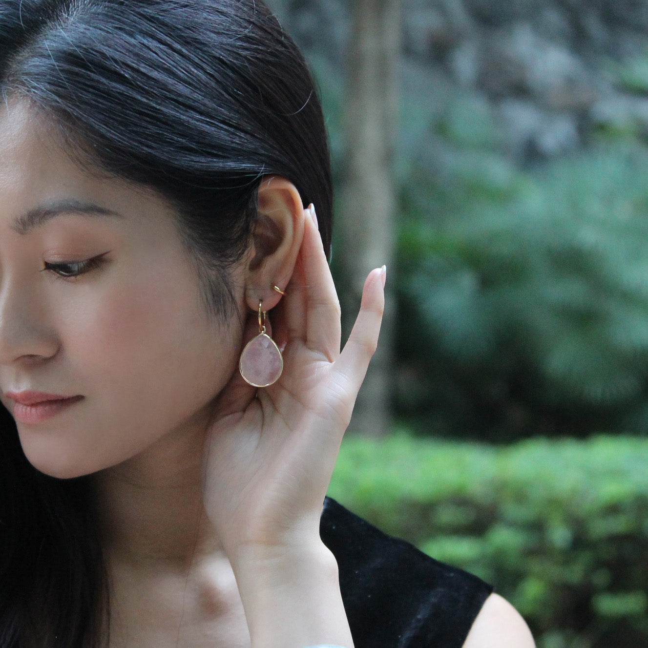 Discover Stylish Samira Pink Quartz Earrings