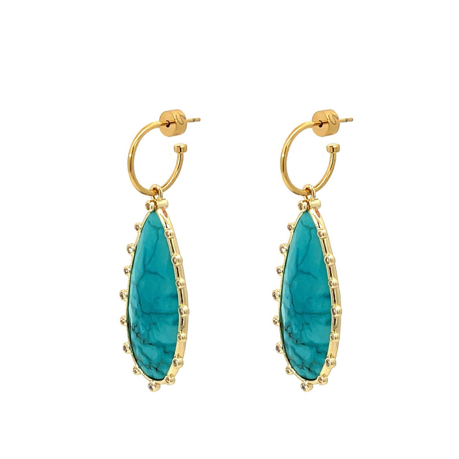 Discover Spiked Turquoise Earrings Online