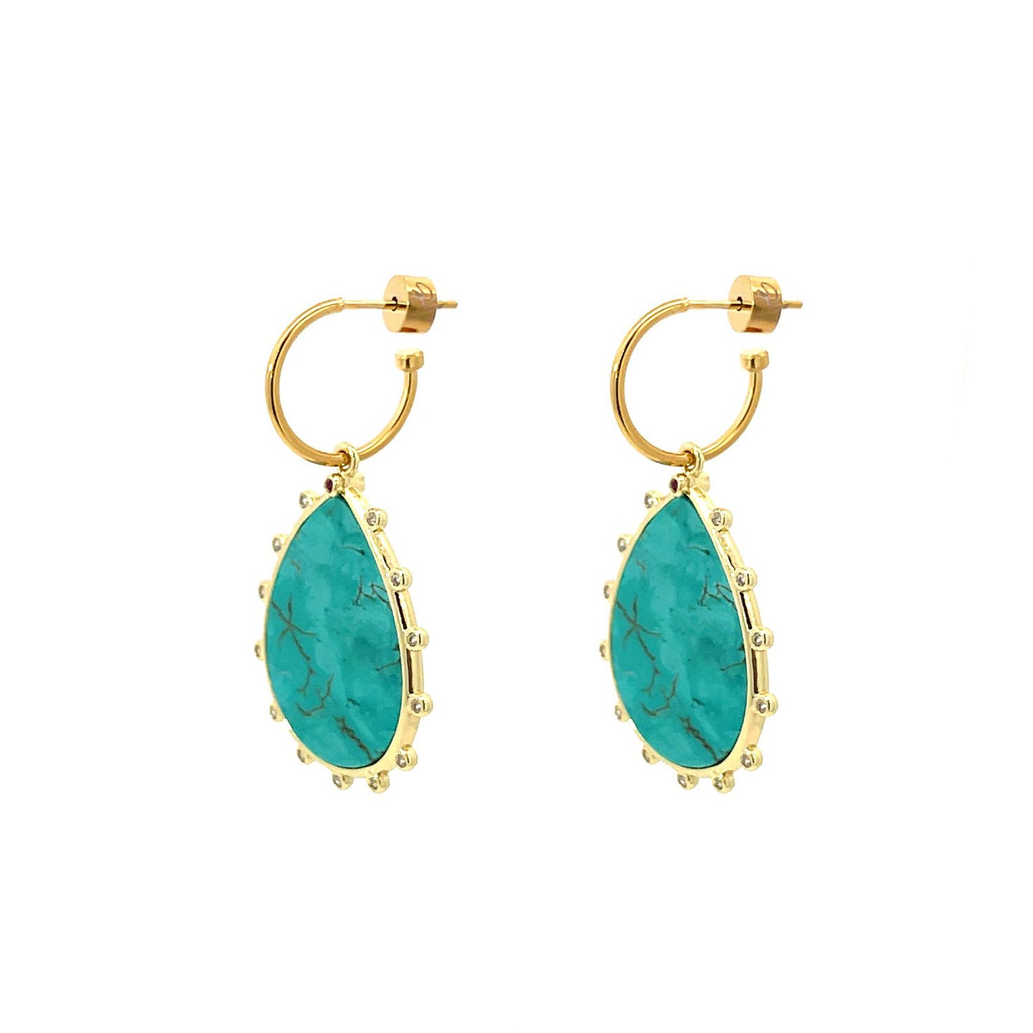 Discover Turquoise Drop Earrings Online - Gosia Orlowska