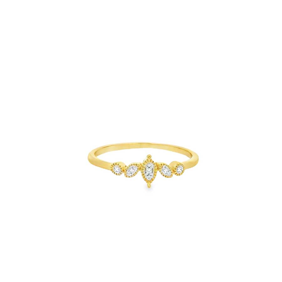“Starlight” Twinkling Zirconia Gold Vermeil Ring