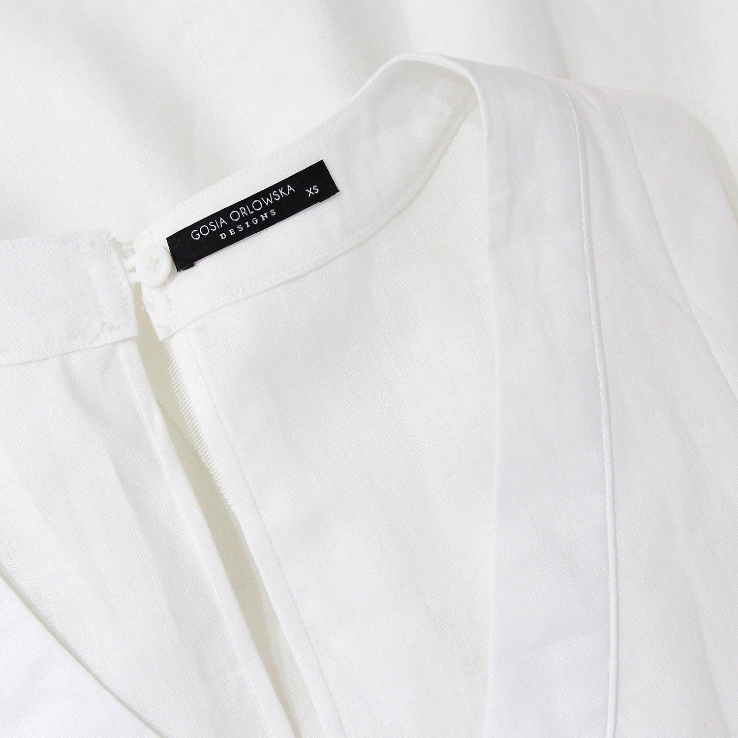 Gosia Orlowska: White Valencia Linen Dress Online
