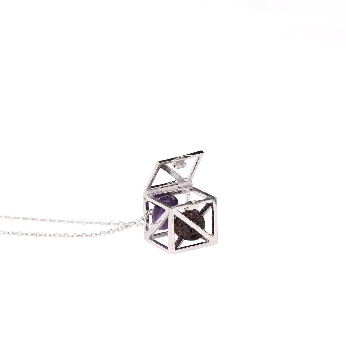 Cube of Calm: Gosia Orlowska's "Sophia" Diffuser Necklace