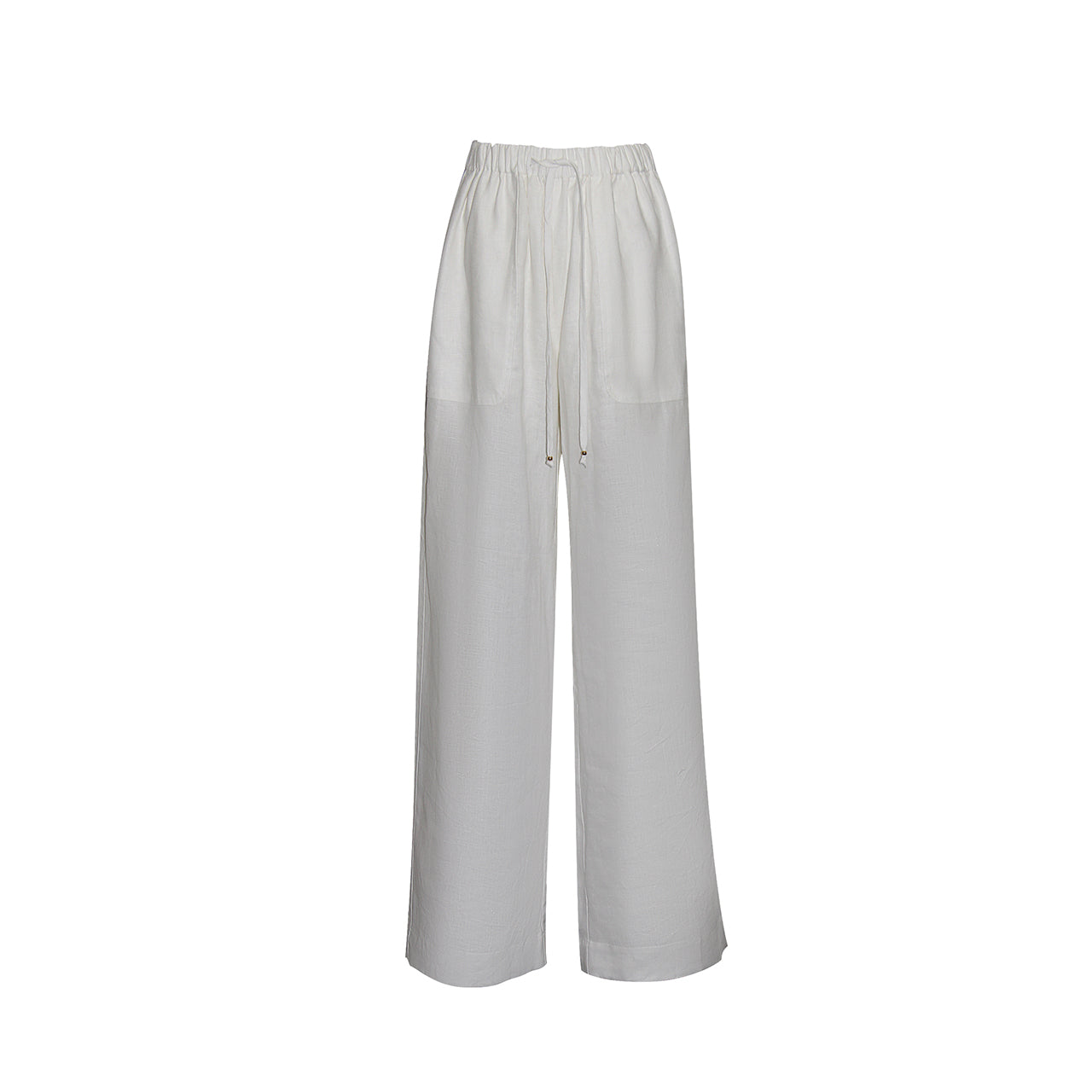 Discover SOFIA White Linen Pants by Gosia Orlowska