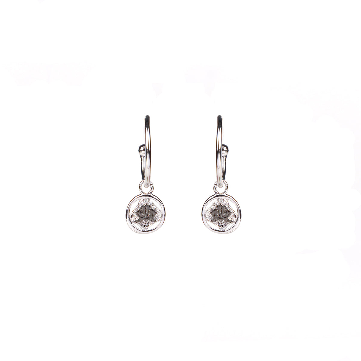 Discover Aisha Lotus Hoop Earrings