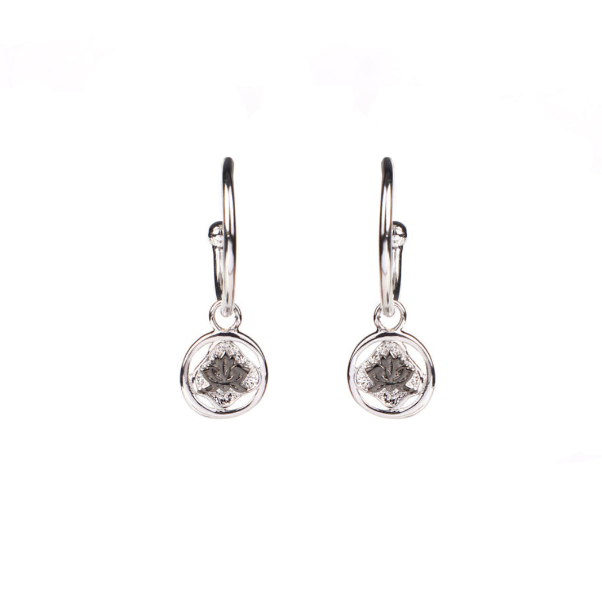 Discover Aisha Lotus Hoop Earrings