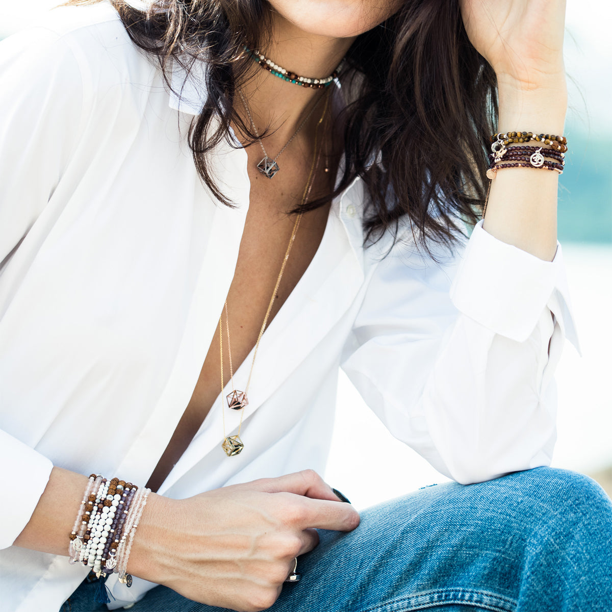 Gosia Orlowska's "Sophia" Earth Element Diffuser Necklace: Embrace Nature's Essence