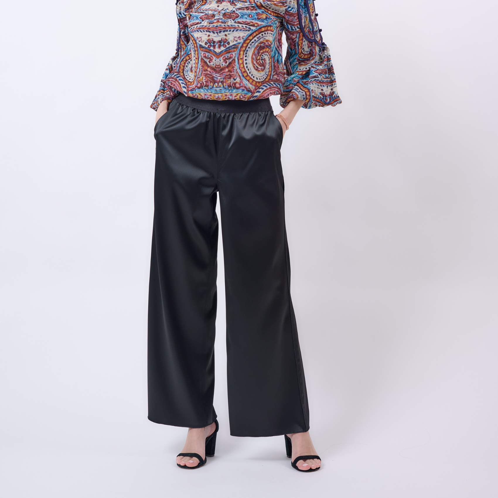 Luxurious ATHENA Silk Trousers by Gosia Orlowska