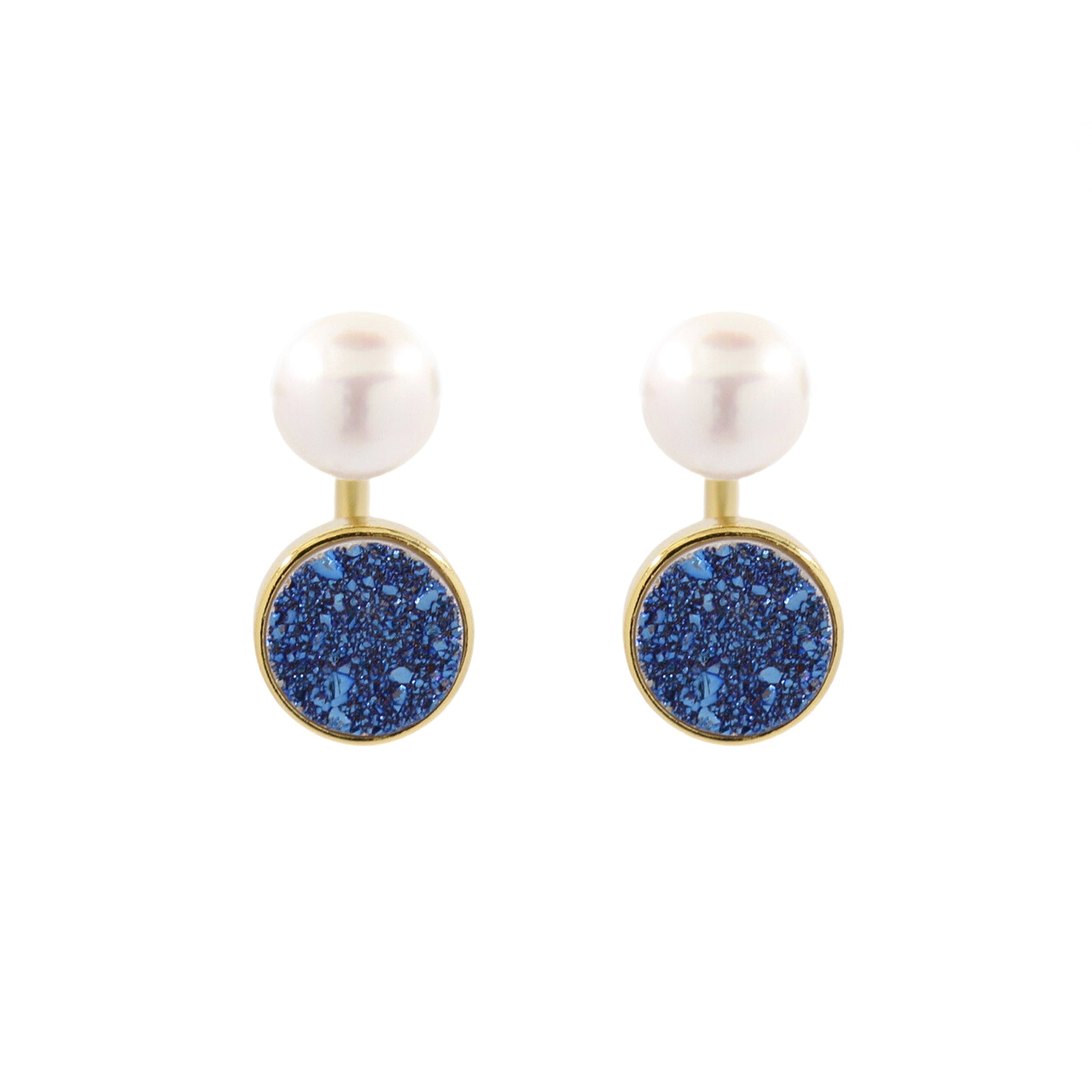 Corey Druzy Pearl Earrings Collection