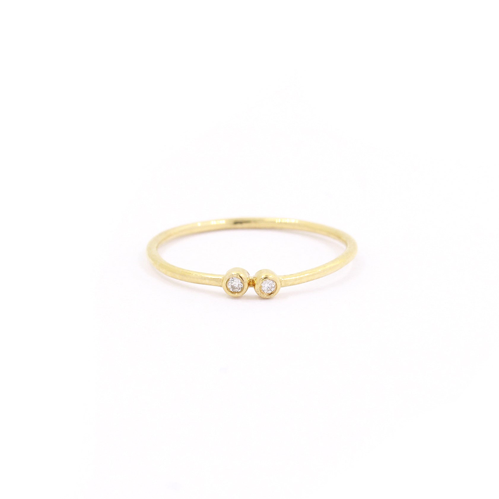 Elegant Gold Olivia Diamond Ring | Gosia Orlowska