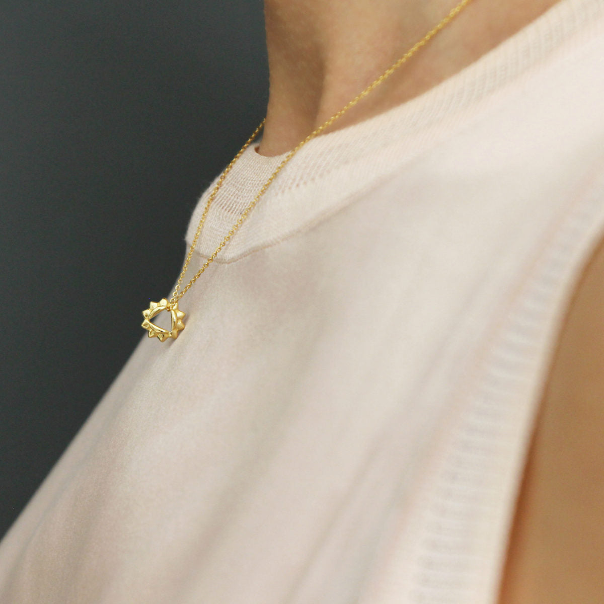 REIA SACRAL Chakra Silver Necklace by Gosia Orlowska