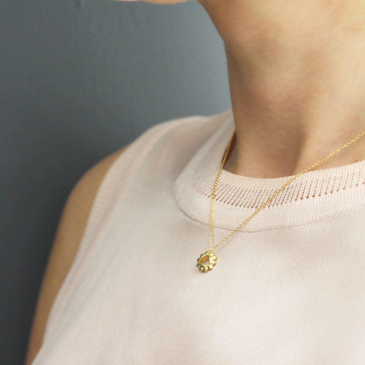 "REIA" SOLAR PLEXUS 925 SILVER NECKLACE