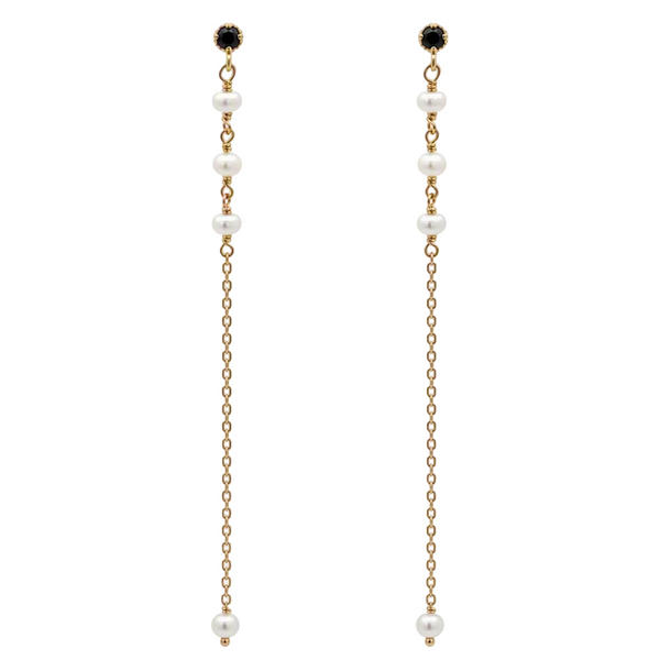 “Forest” 925 sterling silver Bead Drop Earrings